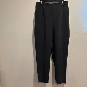 100% silk women’s black trousers size 14